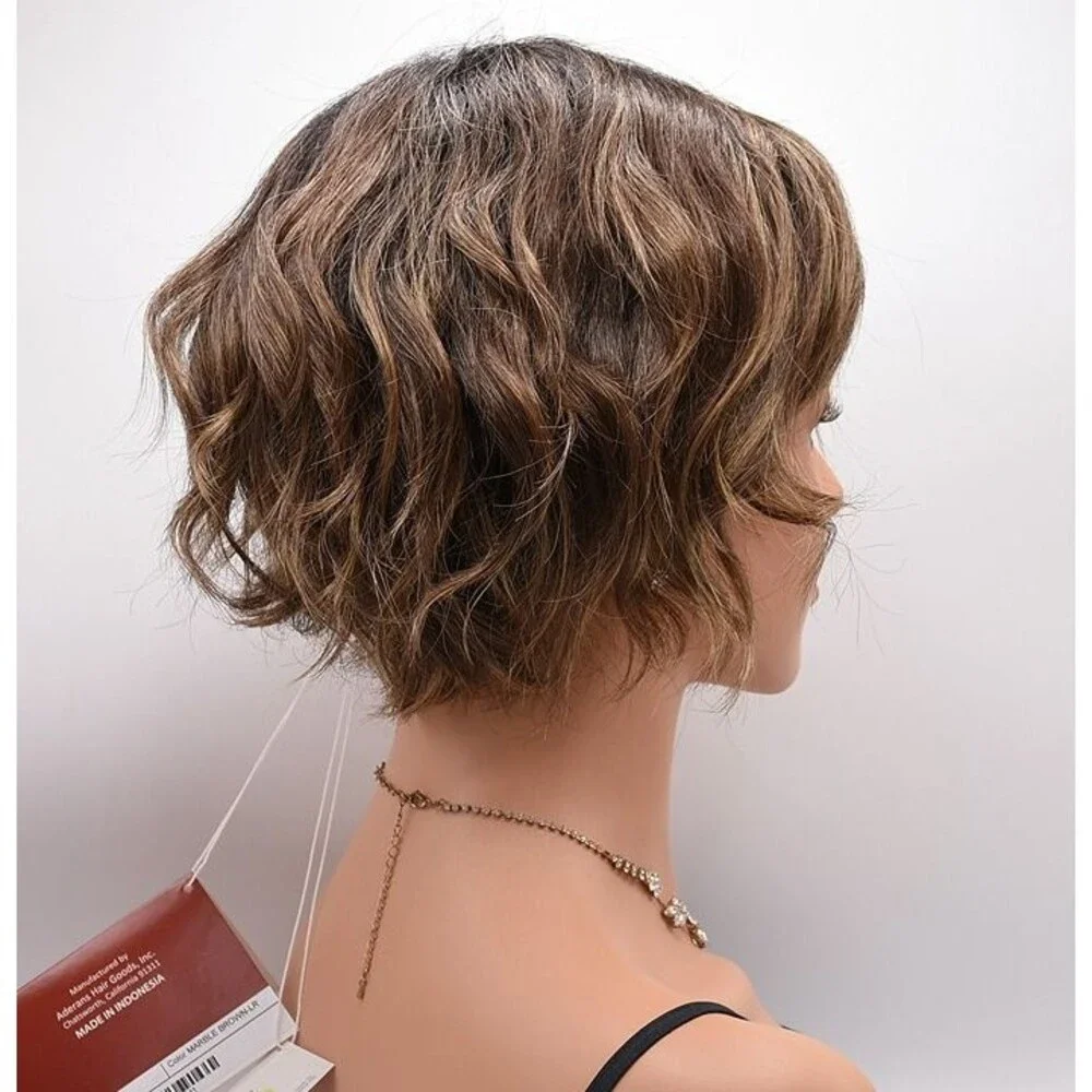 WYATT Wig by RENE OF PARIS, Marble Brown-LR (Long Rooted), Basic Cap, NEW